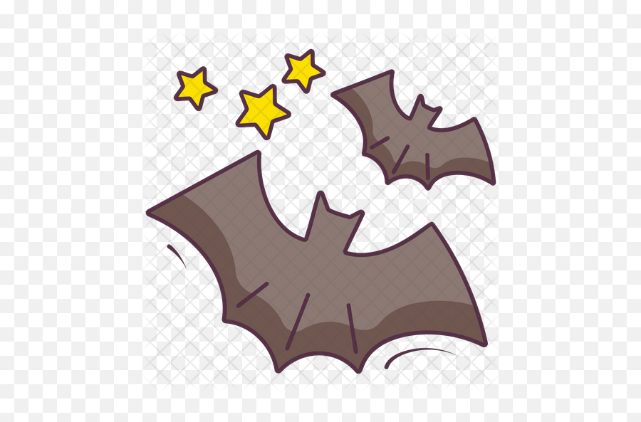 Halloween Bat Icon Of Colored Outline - Cartoon Png,Halloween Bat Png