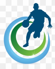 Download Online Free Design - Basketball Player Dribbling Transparent Silhouette png