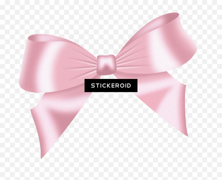 Pink Bow Transparent Png Image - Satin,Pink Bow Png