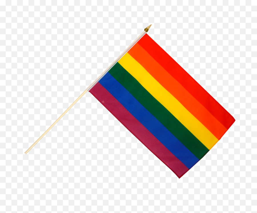 Gay Pride Flag Png Clipart - Transparent Pride Flag On Stick,Gay Pride Flag Png