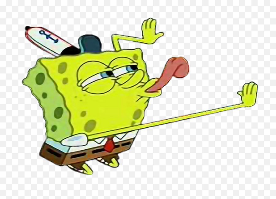 Mocking Spongebob Png Picture - Spongebob Licking Meme,Mocking Spongebob Png