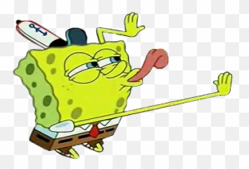 Mocking Spongebob Png Picture - Spongebob Licking Meme,Mocking Spongebob Png