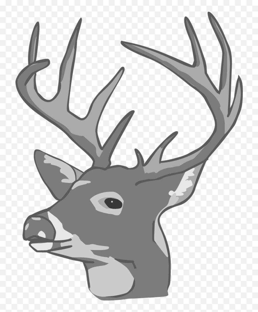 Deer Head Png Image - Transparent Silhouette Deer Head,Deer Head Png