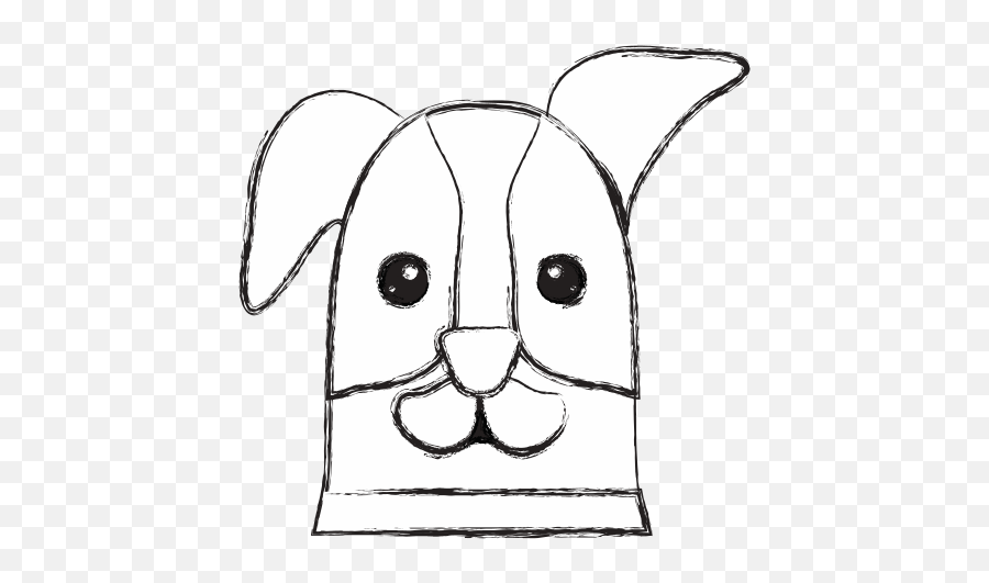 Download Hd Drawn Dog Head - Dog Transparent Png Image Sketch,Dog Head Png