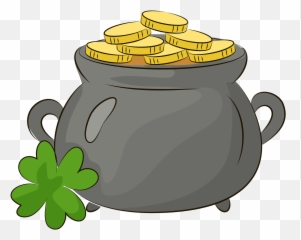 Pot With Gold Clipart Free Download Transparent Png - Gold Clipart