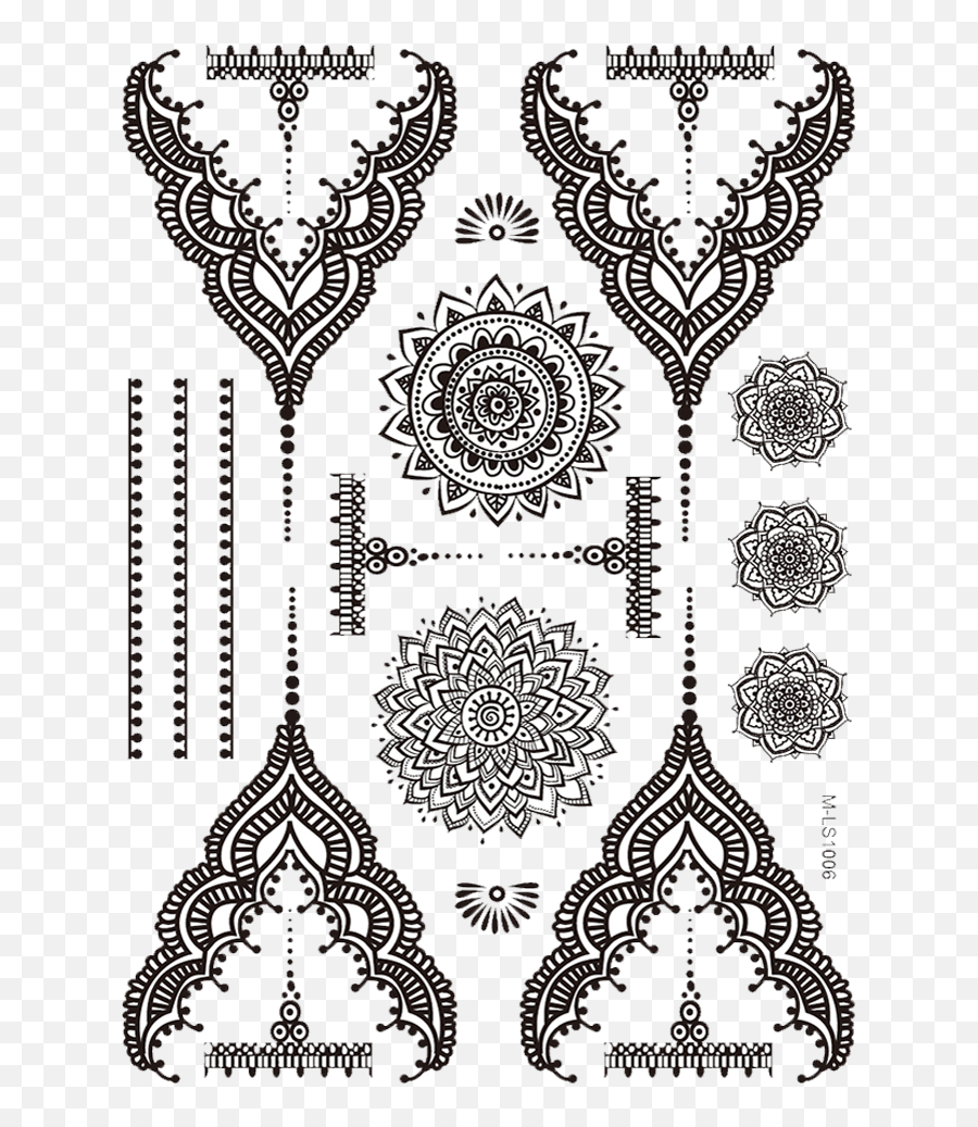 Library Of Henna Cross Clip Free Stock Png Files - Tattoo Mandala Bracciale Disegno,Henna Png