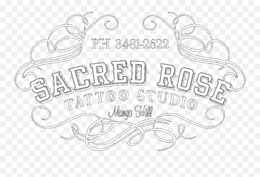 Grey Sacred Rose Tattoo Shirt - Line Art Png,Rose Tattoo Transparent