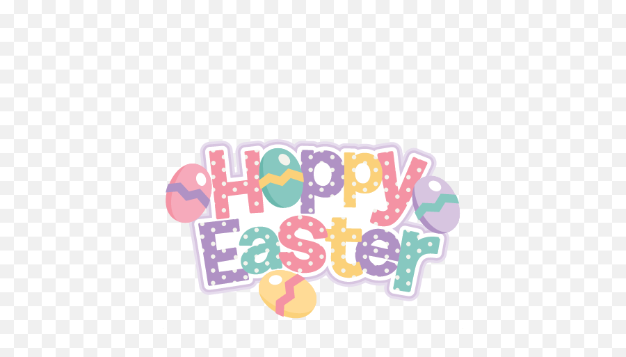 Hoppy Easter Title Svg Scrapbook Cut File Cute Clipart Files - Cute Hoppy Easter Png,Easter Clipart Transparent