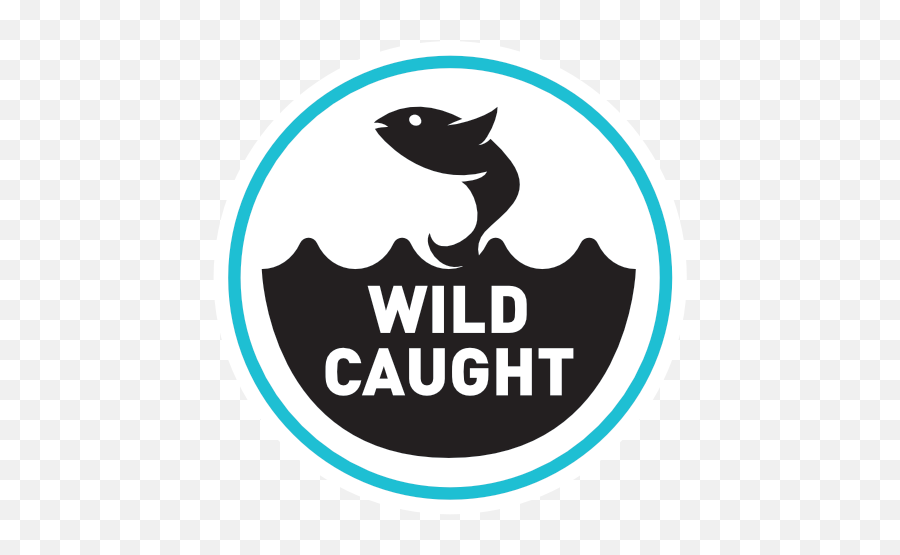 Download Our Wild - Caught Seafood Badge Wild Caught Fish Wild Caught Seafood Logo Png,Fish Logo