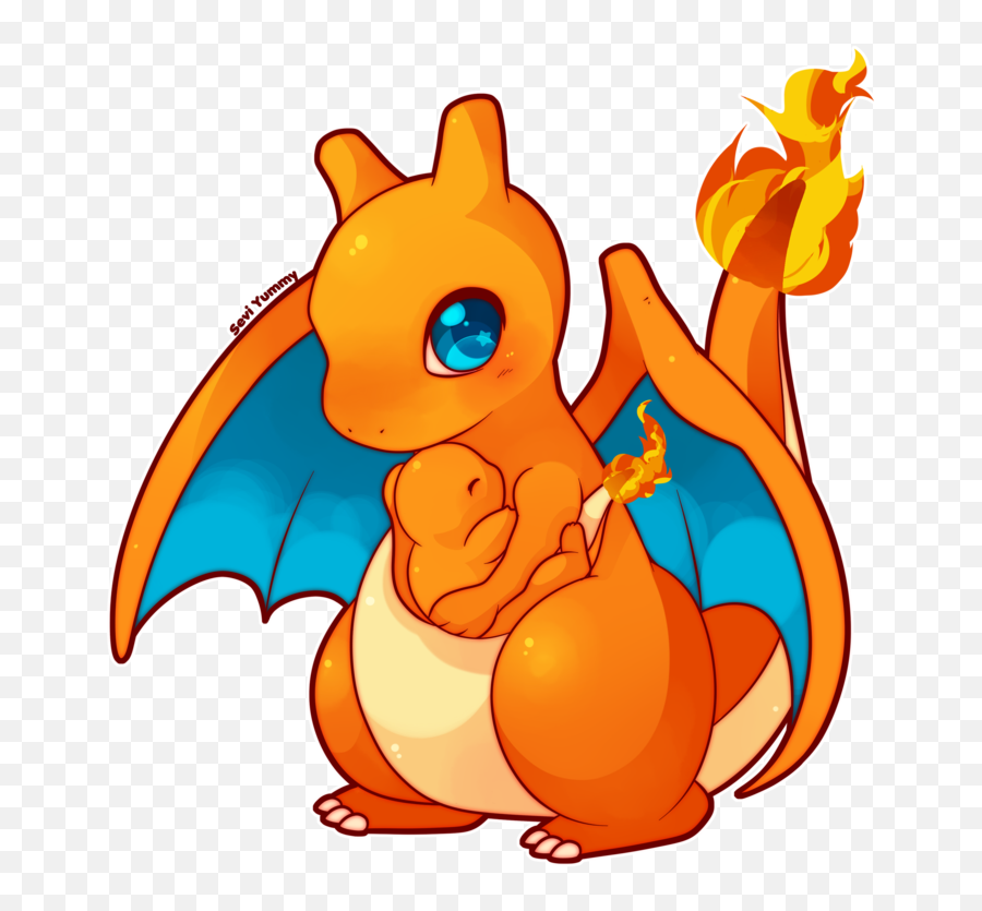 Pokemon Png Transparent Background - Chibi Charizard,Pokemon Transparent