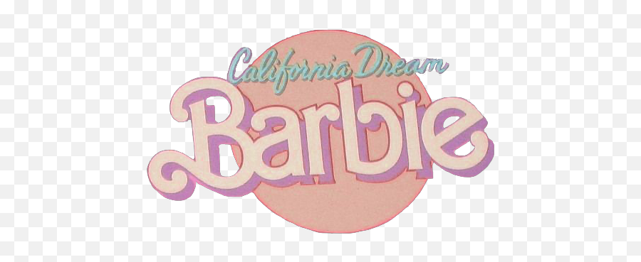 California 50s 50saesthetic Sticker By Charlotte - California Dream Barbie Png,Barbie Logo Png