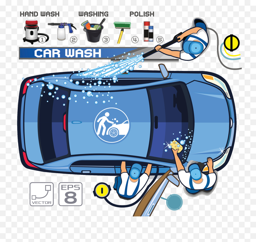 Motor Illustration Beauty Work Workshop - Car Washing Service Clip Art Png,Car Wash Logo Png