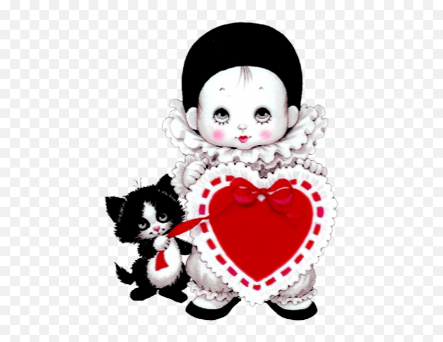 Cute Mime With Kitten Png Picture Image Free Dowwnload - Baby Girl Mime,Kitten Png