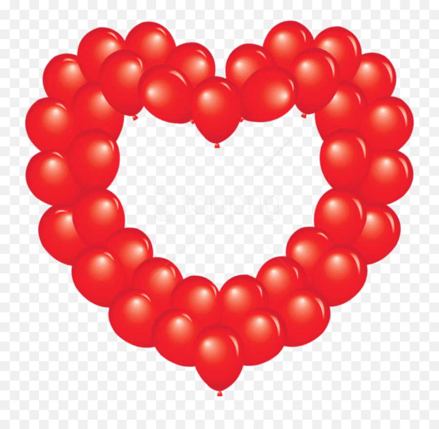 Png - Transparent Red Balloons Png,Heart Balloons Png