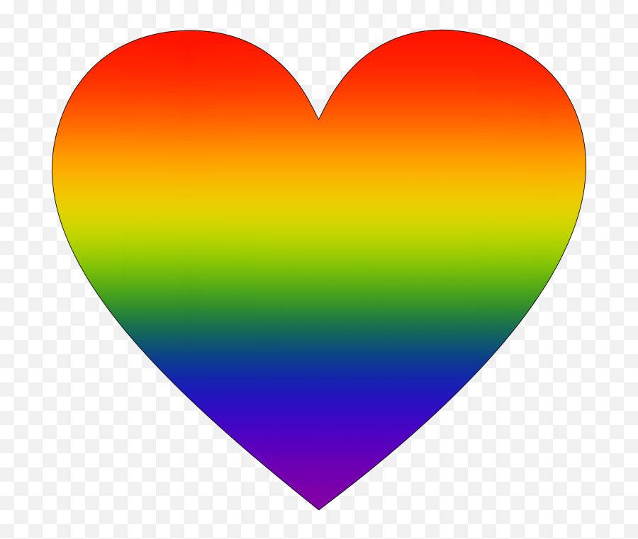 Rainbow Heart With Blur - Lgbt Heart Transparent Gif Png,Rainbow Heart Png