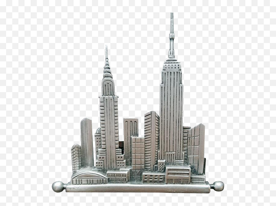 New York City Nyc Skyline Brooch - Commercial Png,Nyc Skyline Png