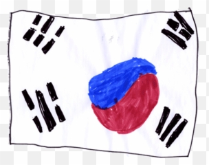 Flag Of South Korea Png Image - Drawing