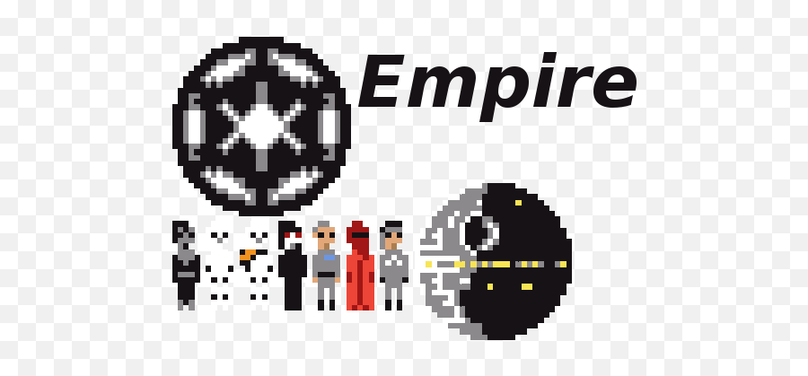 Starwars Pixel Art - Star Wars Empire Pixel Png,Minecraft Logo Pixel Art