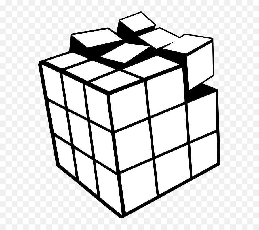 Rubiku0027s Cube Game - Free Vector Graphic On Pixabay Printable 3d Coloring Pages Png,Cube Icon Png