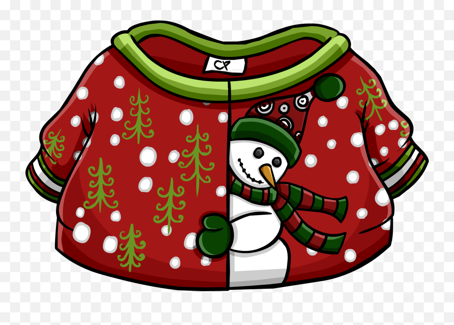Clipart Clothes Jumper Transparent - Club Penguin Blue Christmas Sweater Png,Christmas Sweater Png