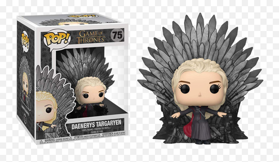 Funko Game Of Thrones - Daenerys Targaryen On Iron Throne Funko Pop Png,Daenerys Png