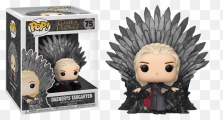 Funko Game Of Thrones - Daenerys Targaryen On Iron Throne Funko Pop Png,Daenerys Png