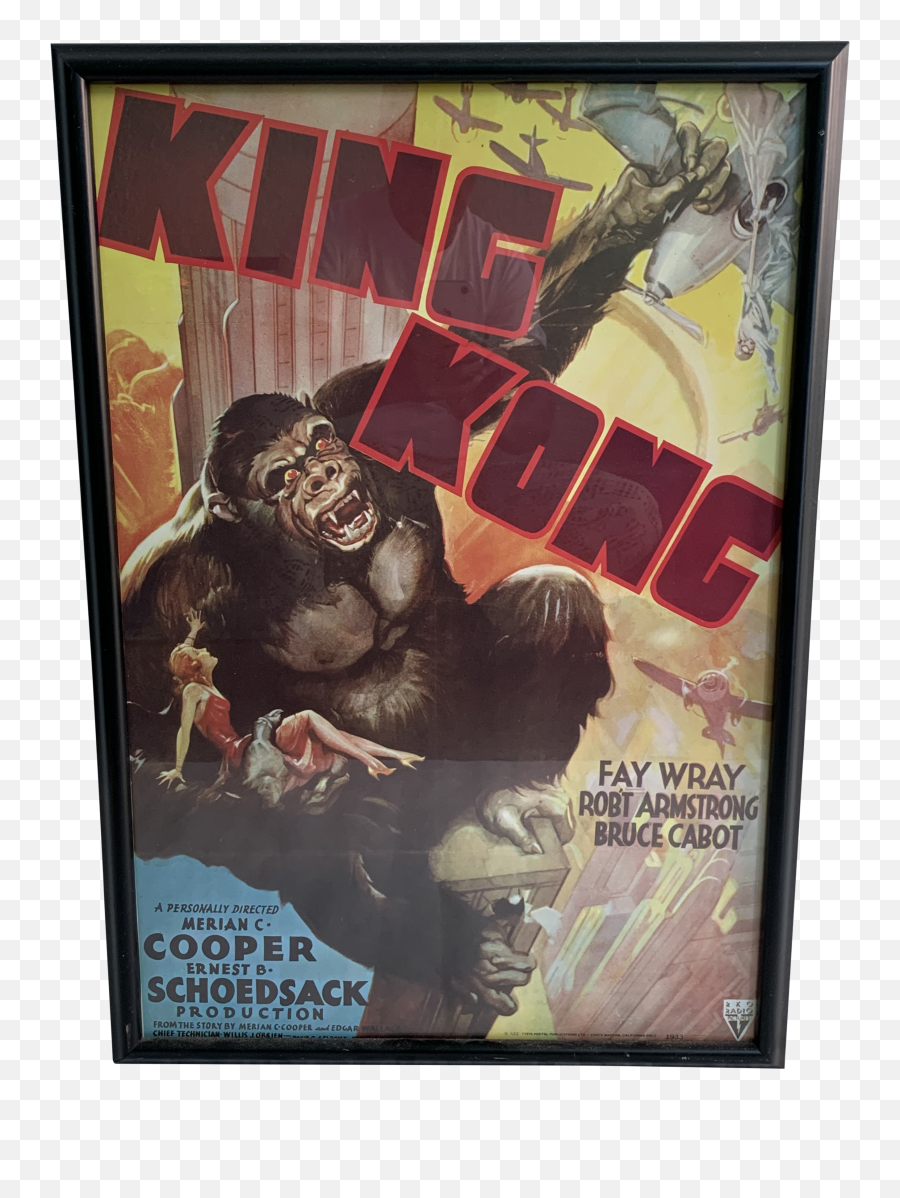 King Kong Movie - 1933 King Kong Metal Poster Png,King Kong Transparent