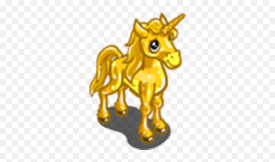 Gold Unicorn Foal - Unicorn Foal Farmville Png,Gold Unicorn Png