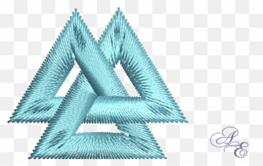 Art Of Embroidery - Horizontal Png,Valknut Png