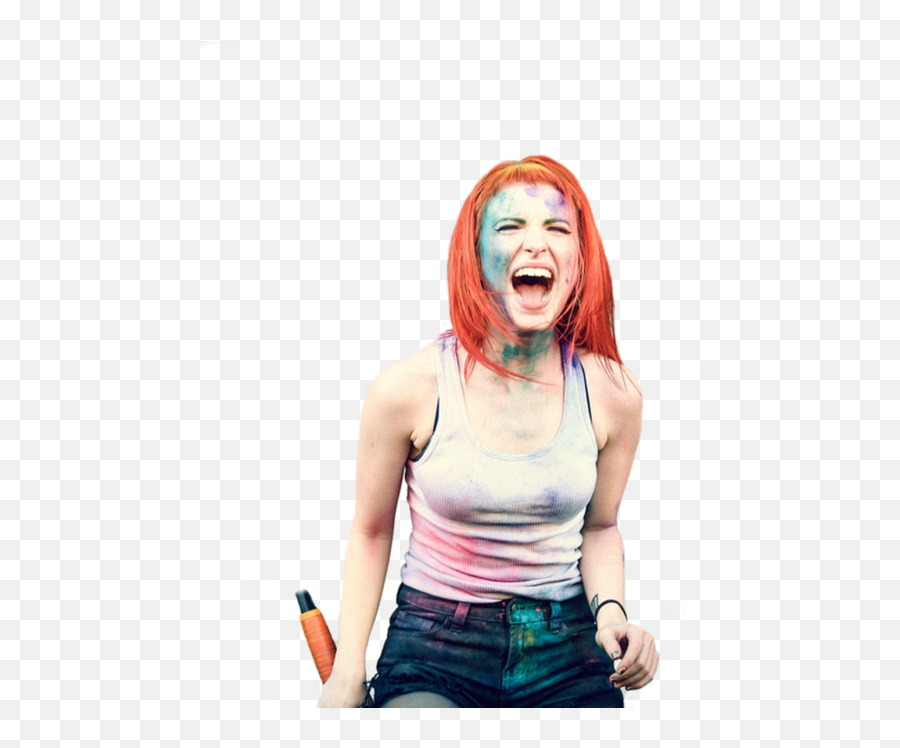 Download Hayley Williams Paramore And - Hayley Williams Red Hair Concert Png,Hayley Williams Png