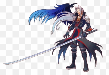 Download Kingdom Hearts Sephiroth - Kingdom Hearts Final Fantasy Sephiroth Png,Sephiroth Png