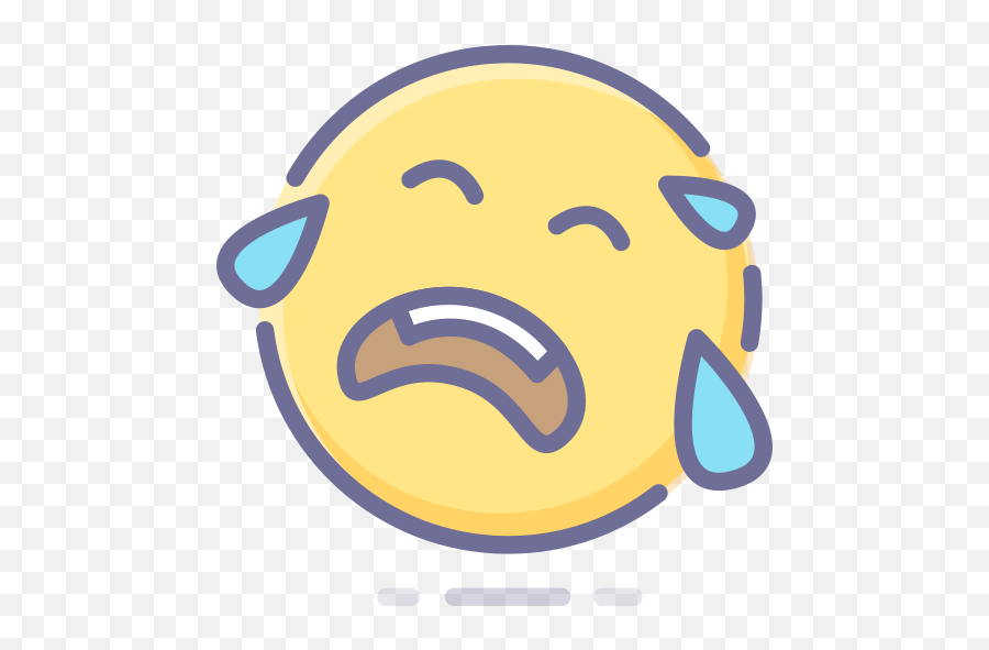 Cry Sad Smiley Unhappy Emoticon - Transparent Cries Emoji Png,Sad Smiley Icon