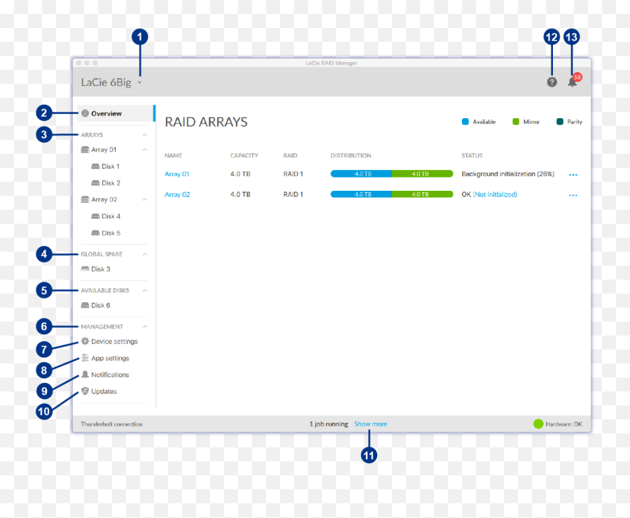 Lacie Raid Manager User Manual - Vertical Png,Initialize Icon