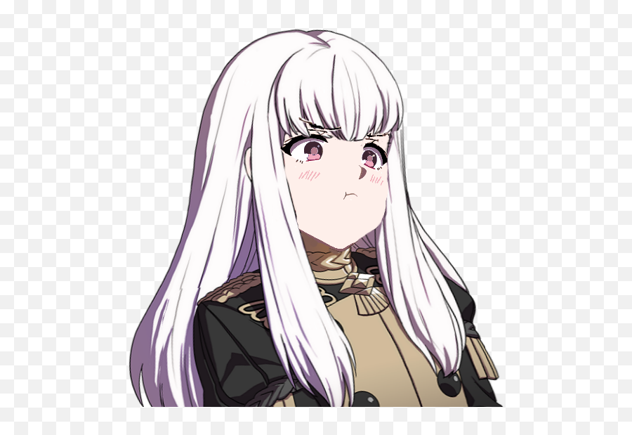 I Use The Power Of My Shitpost Photoshop To Present Pouty - Lysithea Original Hair Color Png,Anime Pouty Face Icon