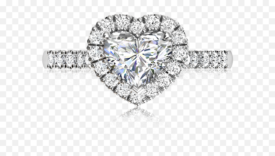 Heart Angel Halo - Engagement Ring Full Size Png Download Diamond,Angel Halo Transparent Background