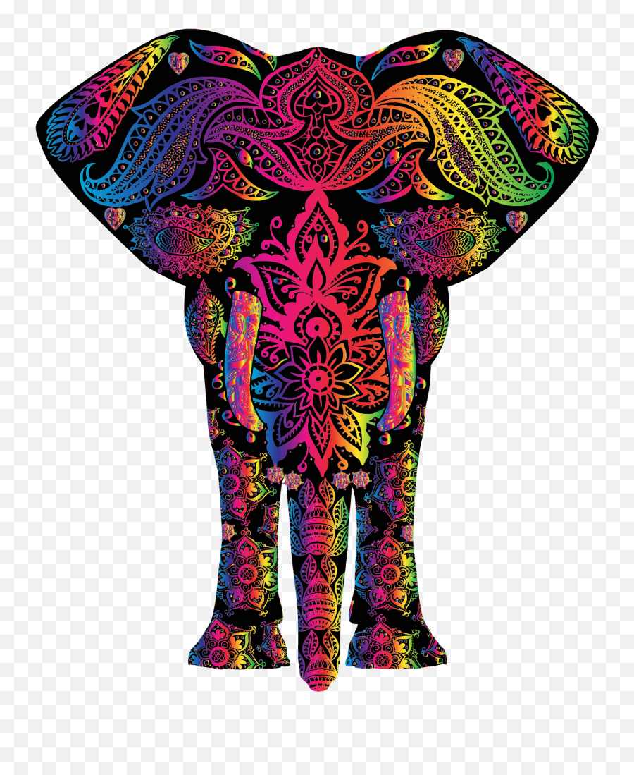 Tribal Elephant Png - Colorful Elephant Transparent Colorful Elephant,Elephant Png