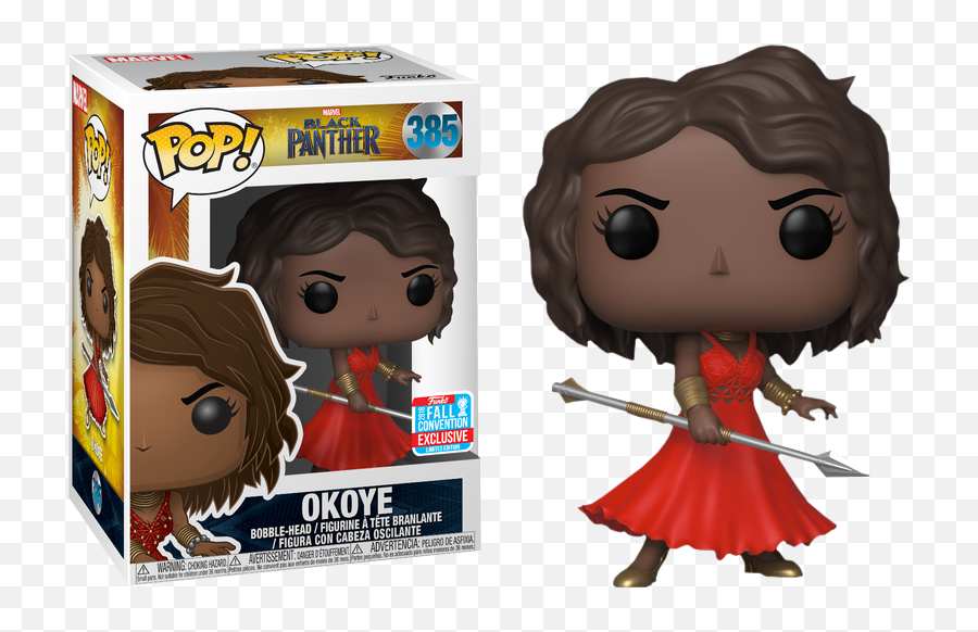Okoye 385 - Black Panther Nycc Exclusive Mypopstore Funko Pop Comic Con New York 2018 Png,Black Panther Head Png