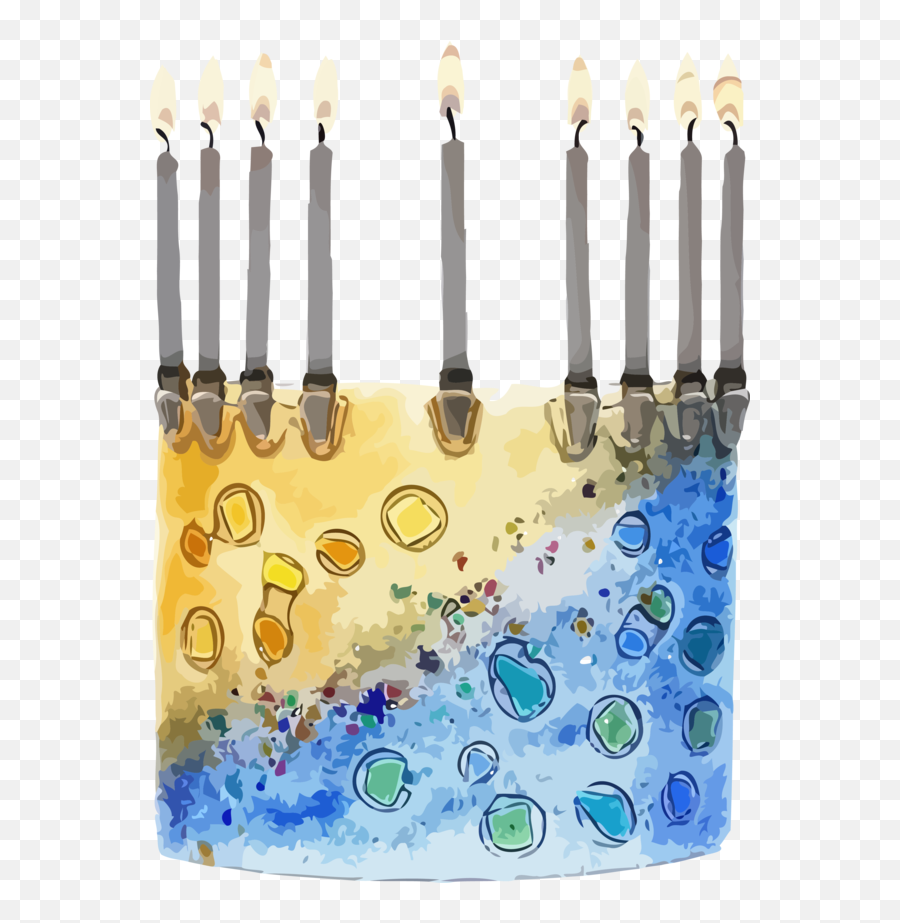 Hanukkah Candle Holder Birthday For - Candle Holder Png,Gold Menorah Icon