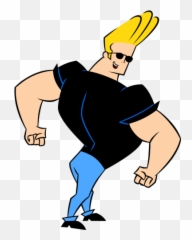 Johnny Bravo Showing Back Muscles Png Image