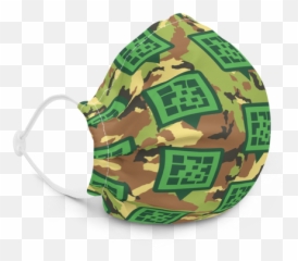 Qr Icon Camo Print Premium Face Mask U2013 Freeze Tag Store Png