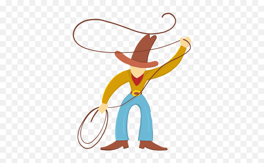 Cowboy With Lasso - Transparent Png U0026 Svg Vector File Transparent Cowboy With Lasso,Cowboy Png