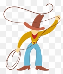 Cowboy With Lasso - Transparent PNG u0026 SVG vector file With Lasso