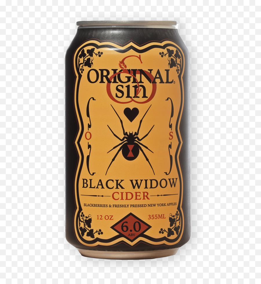 Black Widow Png Logo 2 Image - Original Sin Black Widow Cider,Black Widow Png