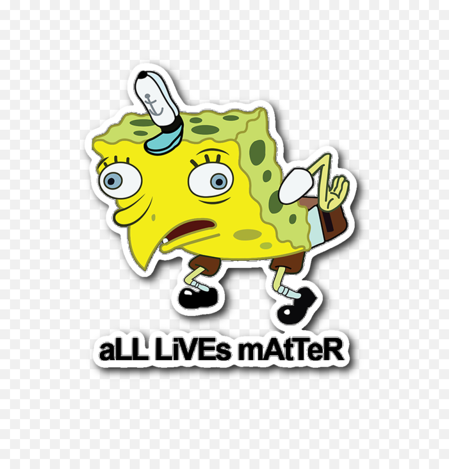 Spongebob Meme Sticker Stickers Snapchat - Spongebob Mocking Meme Template Png,Mocking Spongebob Png