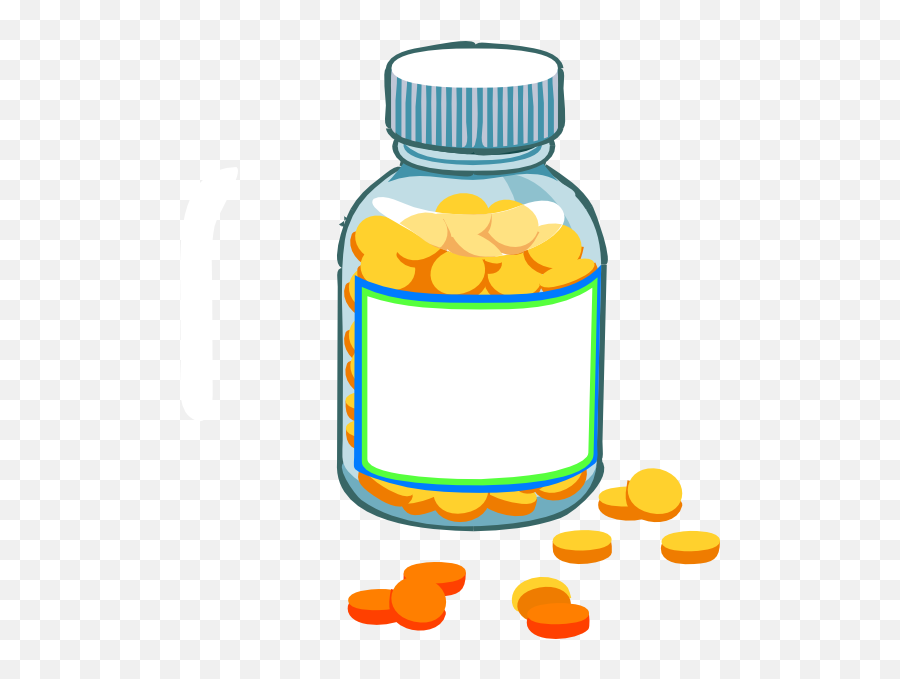 Pill Bottle Clipart - Medicine Bottle Clipart Png,Pill Bottle Transparent Background