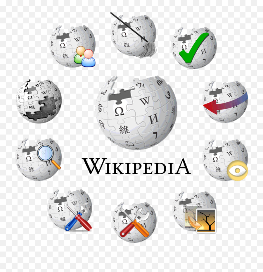 Wikipedia Logo Collage - Wikipedia Collage Png,Collage Png