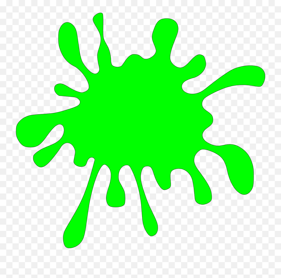 Color Clipart Splash - Green Colour Splat Png,Color Splash Png