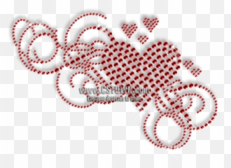 Floral Pattern Hotfix Rhinestone Motif - Patterns For Rhinestone Hearts Png,Rhinestone Png