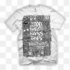 Download Blood Sweat U0026 Bassbins White - Shirt Stick To Your Dead Men Tell No Tales png