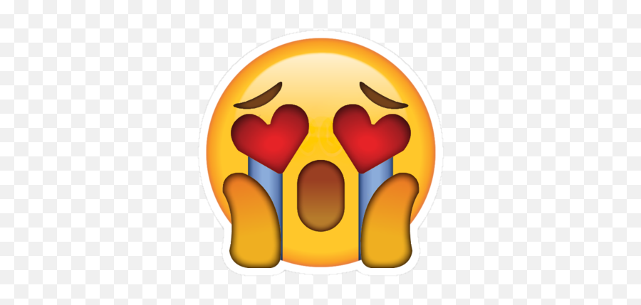 Smile Emoji Emotions Happy Sad Love Heart - Crying In Love Sad Heart Eyes Emoji Png,Love Emoji Png